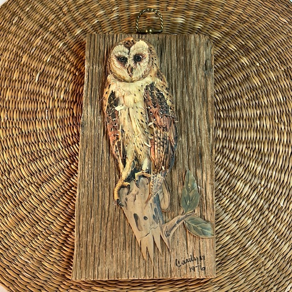 Vintage Wall Decor Vintage Farmhouse Beautiful Barn Owl Wooden Wall
